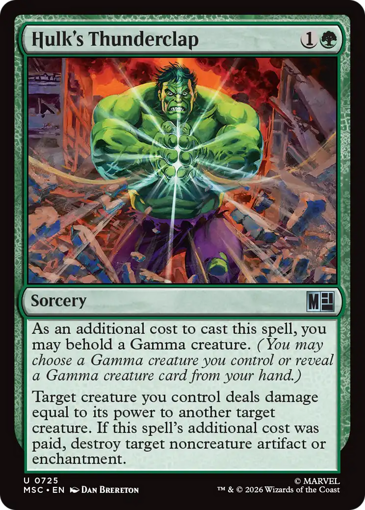 Hulk's Thunderclap [Marvel Super Heroes Commander] | Magic Magpie