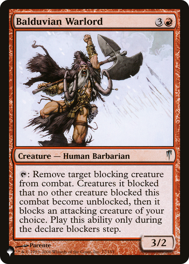 Balduvian Warlord [The List Reprints] | Magic Magpie