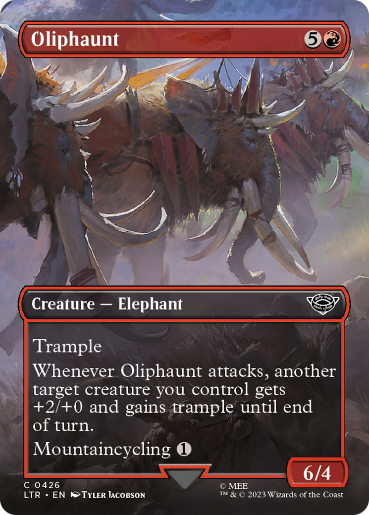 Oliphaunt (Borderless Alternate Art) [The Lord of the Rings: Tales of Middle-Earth] | Magic Magpie