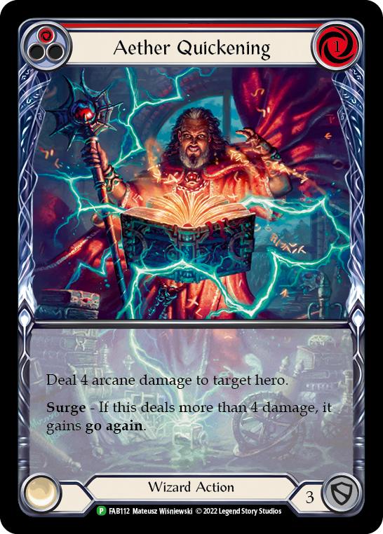 Aether Quickening (Red) [FAB112] (Promo)  Rainbow Foil | Magic Magpie