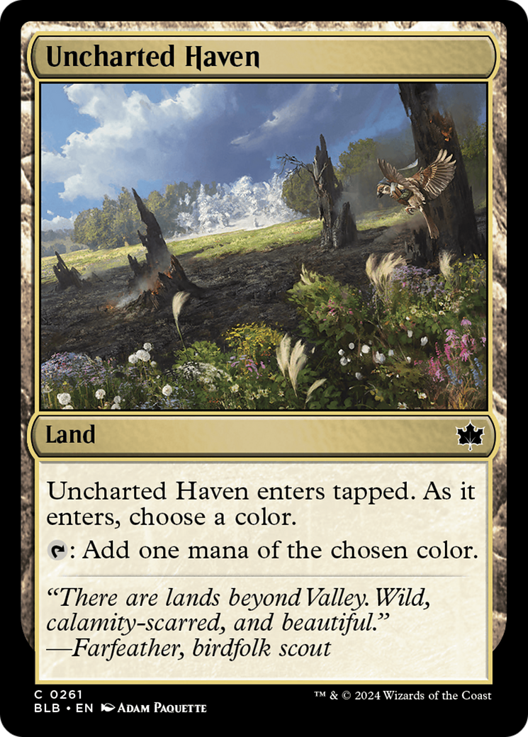 Uncharted Haven [Bloomburrow] | Magic Magpie