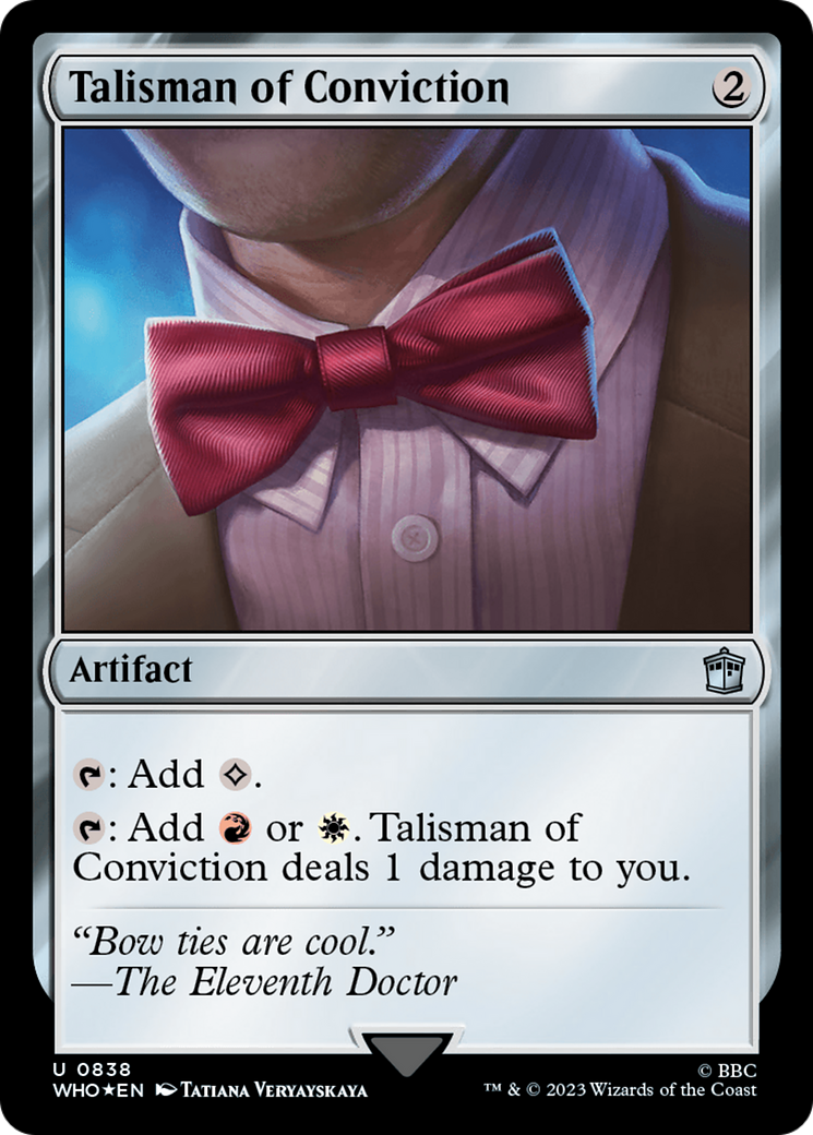 Talisman of Conviction (Surge Foil) [Doctor Who] | Magic Magpie