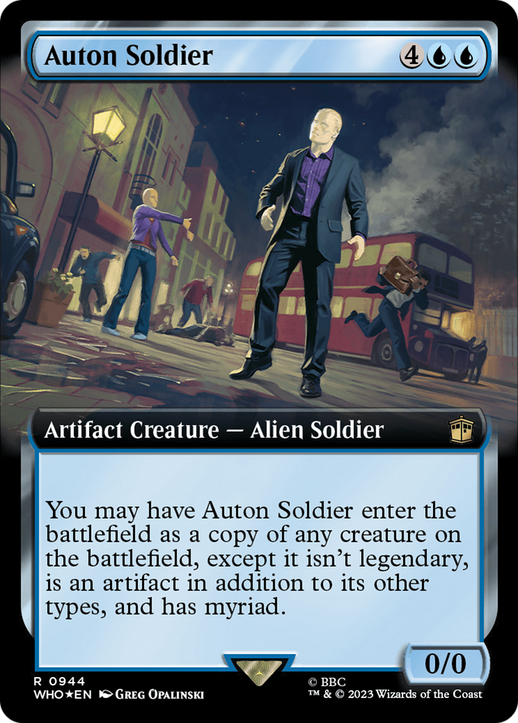Auton Soldier (Extended Art) (Surge Foil) [Doctor Who] | Magic Magpie