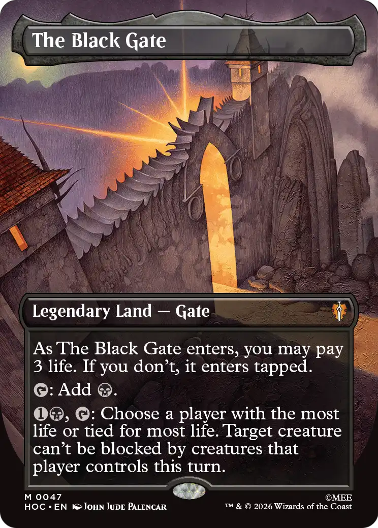 The Black Gate (Borderless) [The Hobbit: Eternal-Legal] | Magic Magpie