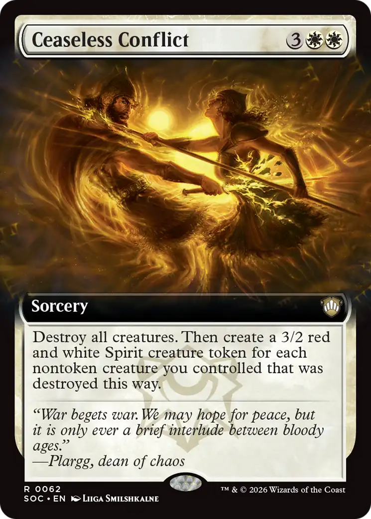 Ceaseless Conflict (Extended Art) [Secrets of Strixhaven Commander] | Magic Magpie