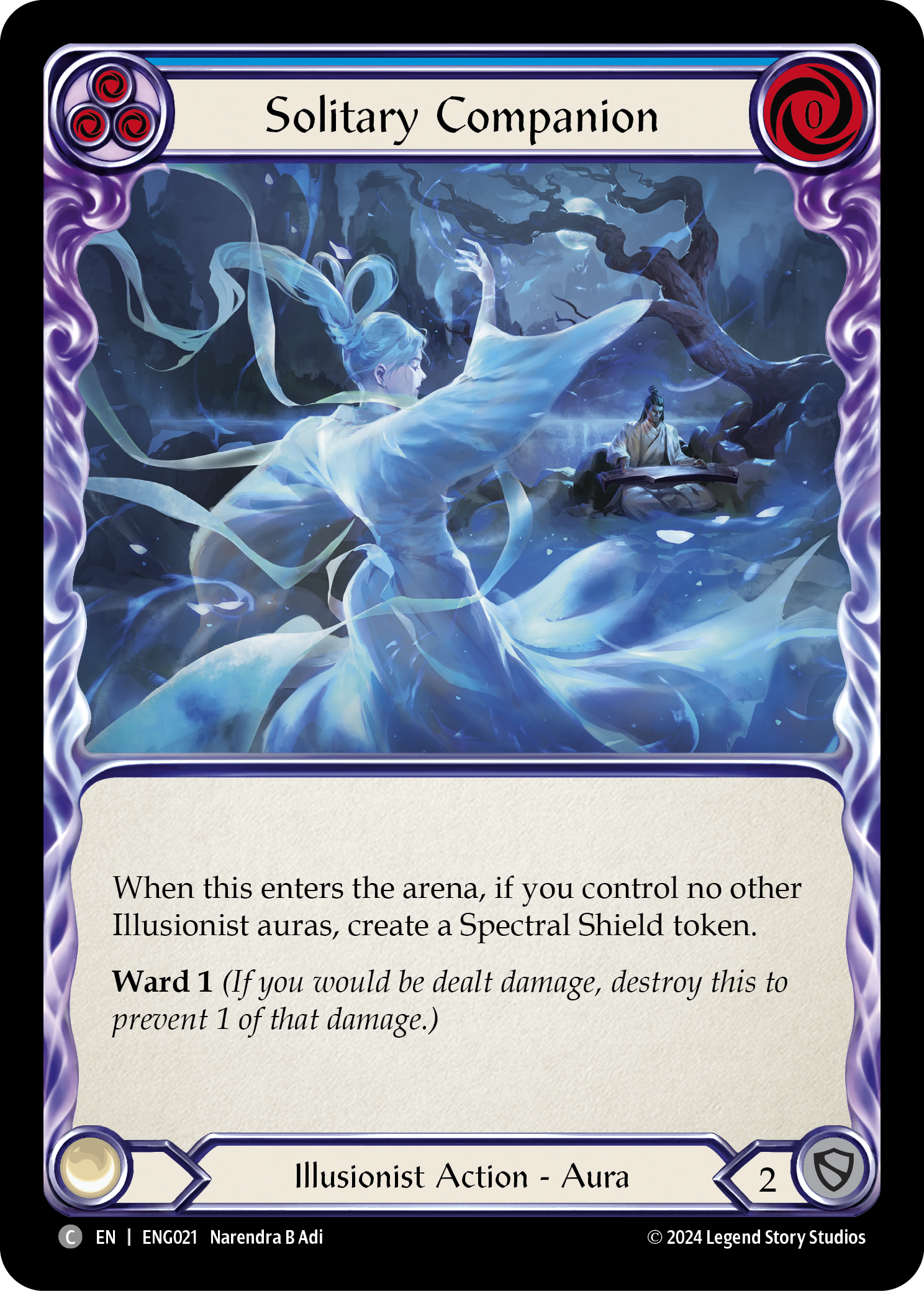 Solitary Companion [ENG021] (Part the Mistveil Enigma Blitz Deck) | Magic Magpie
