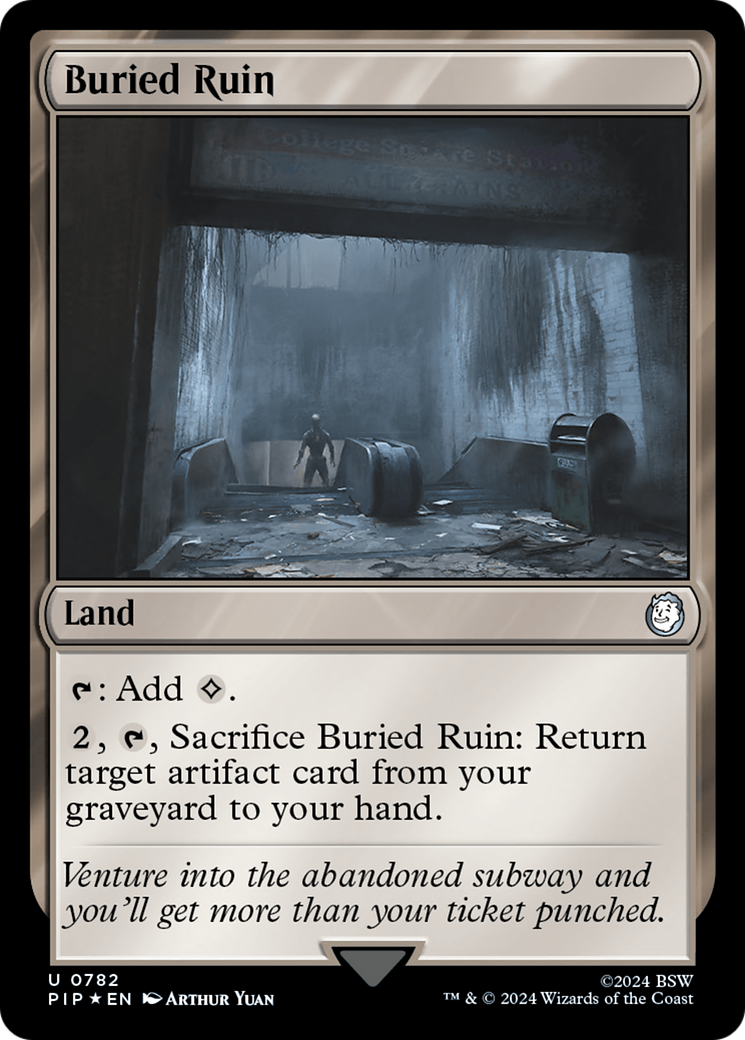 Buried Ruin (Surge Foil) [Fallout] | Magic Magpie