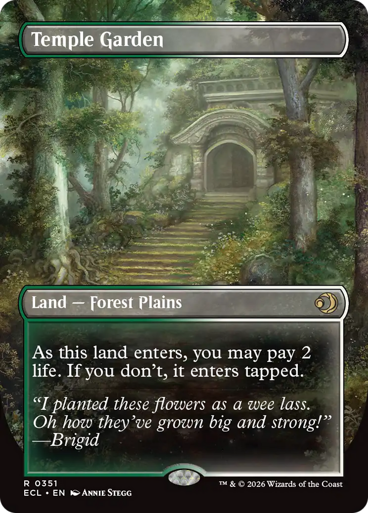 Temple Garden (Borderless) [Lorwyn Eclipsed] | Magic Magpie