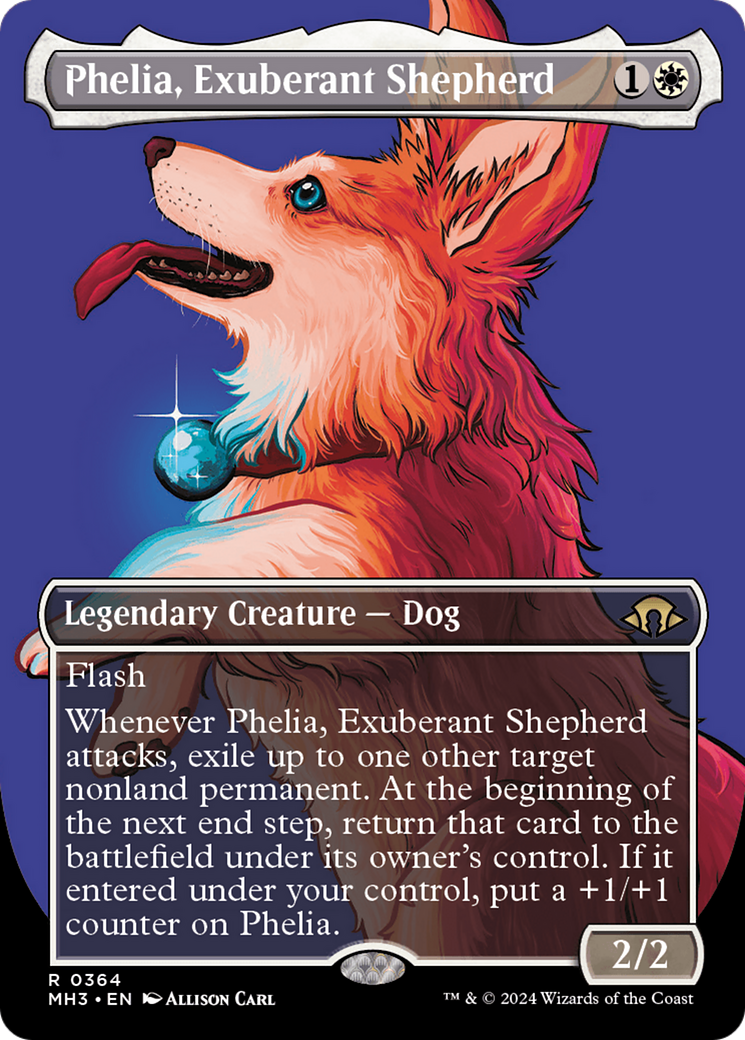 Phelia, Exuberant Shepherd (Borderless) [Modern Horizons 3] | Magic Magpie