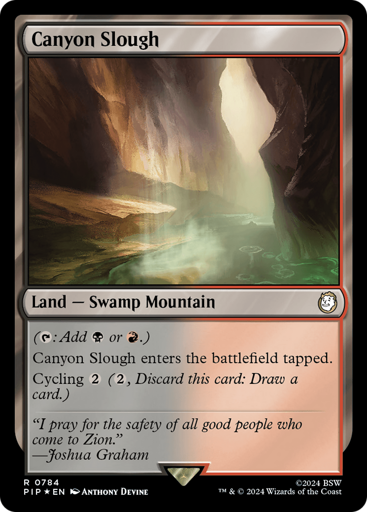 Canyon Slough (Surge Foil) [Fallout] | Magic Magpie