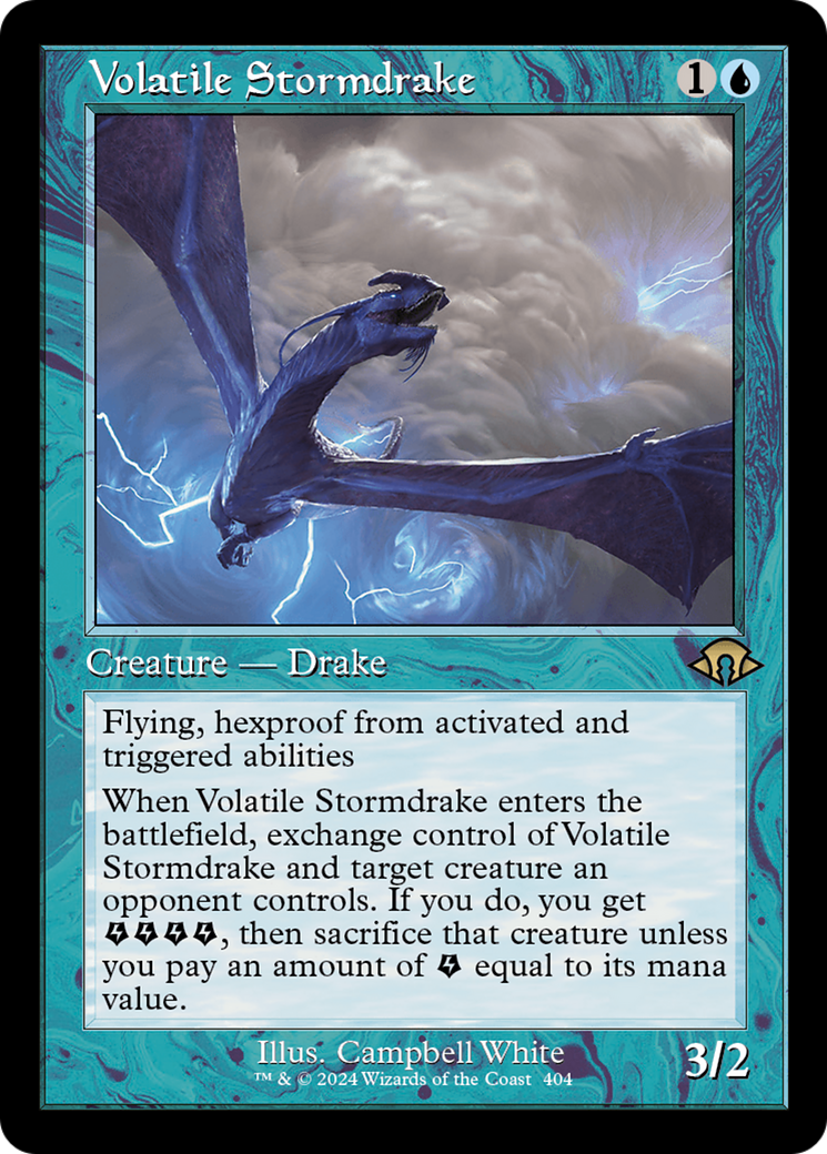 Volatile Stormdrake (Retro) [Modern Horizons 3] | Magic Magpie