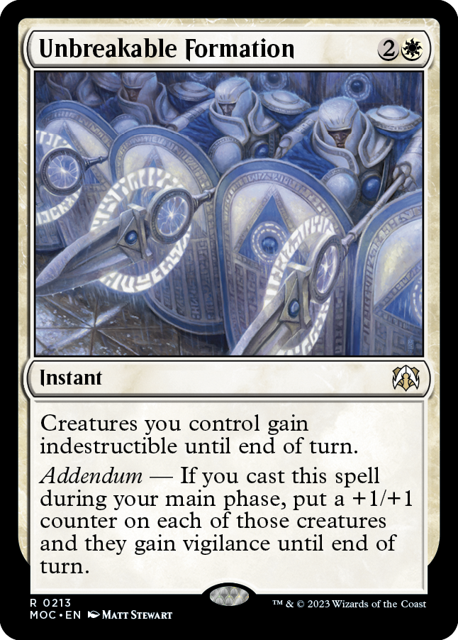 Unbreakable Formation [March of the Machine Commander] | Magic Magpie