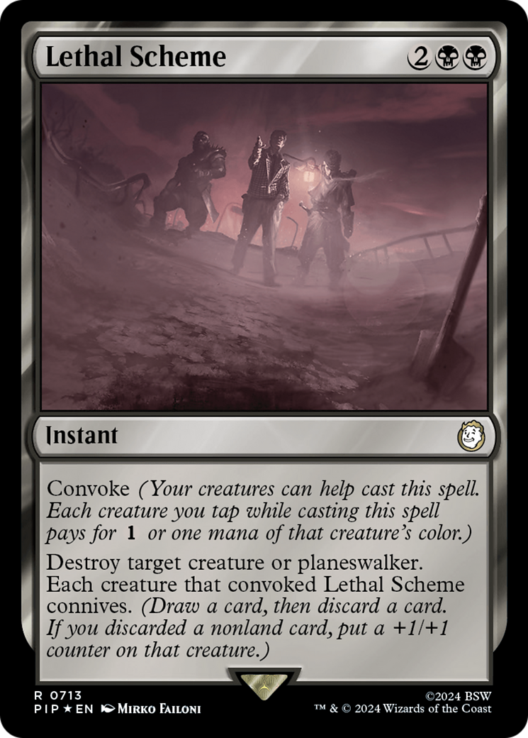 Lethal Scheme (Surge Foil) [Fallout] | Magic Magpie