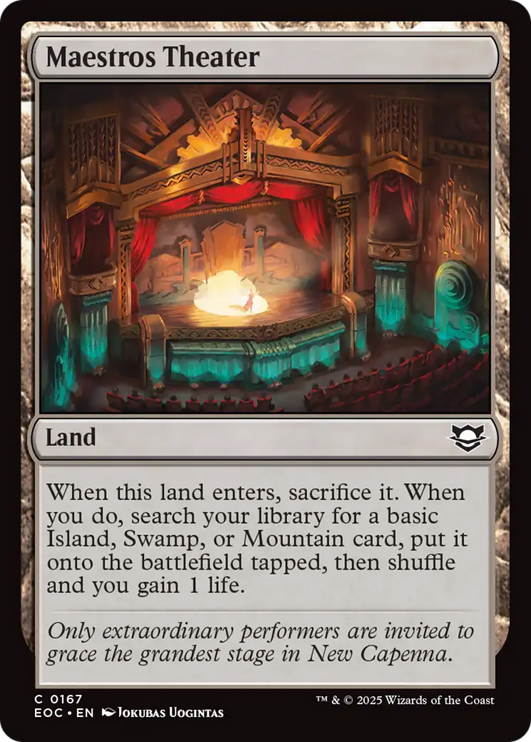 Maestros Theater [Edge of Eternities Commander] | Magic Magpie