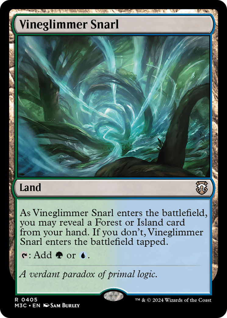 Vineglimmer Snarl (Ripple Foil) [Modern Horizons 3 Commander] | Magic Magpie