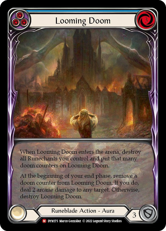 Looming Doom (Extended Art) [DYN175] (Dynasty)  Rainbow Foil | Magic Magpie