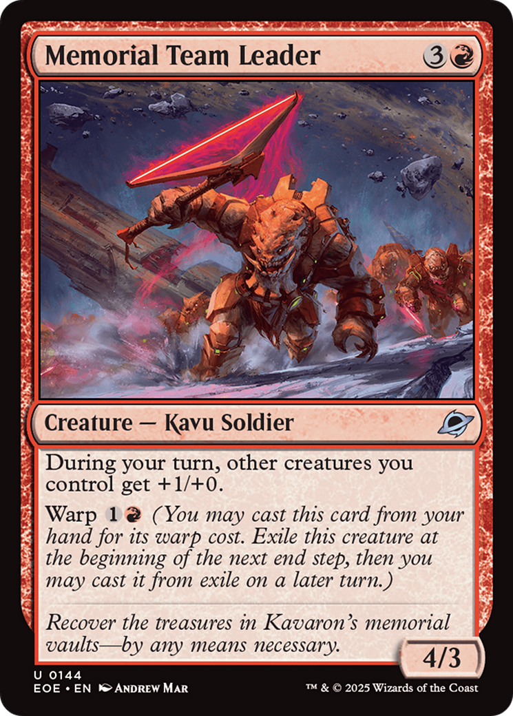 Memorial Team Leader [Edge of Eternities] | Magic Magpie