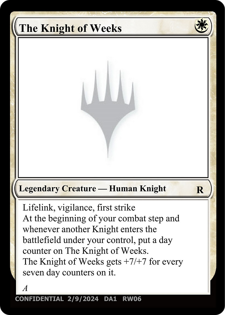 The Knight of Weeks [Unknown Event] | Magic Magpie