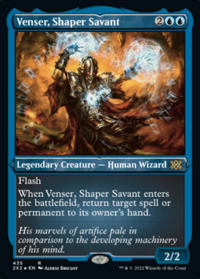 Venser, Shaper Savant (Foil Etched) [Double Masters 2022] | Magic Magpie