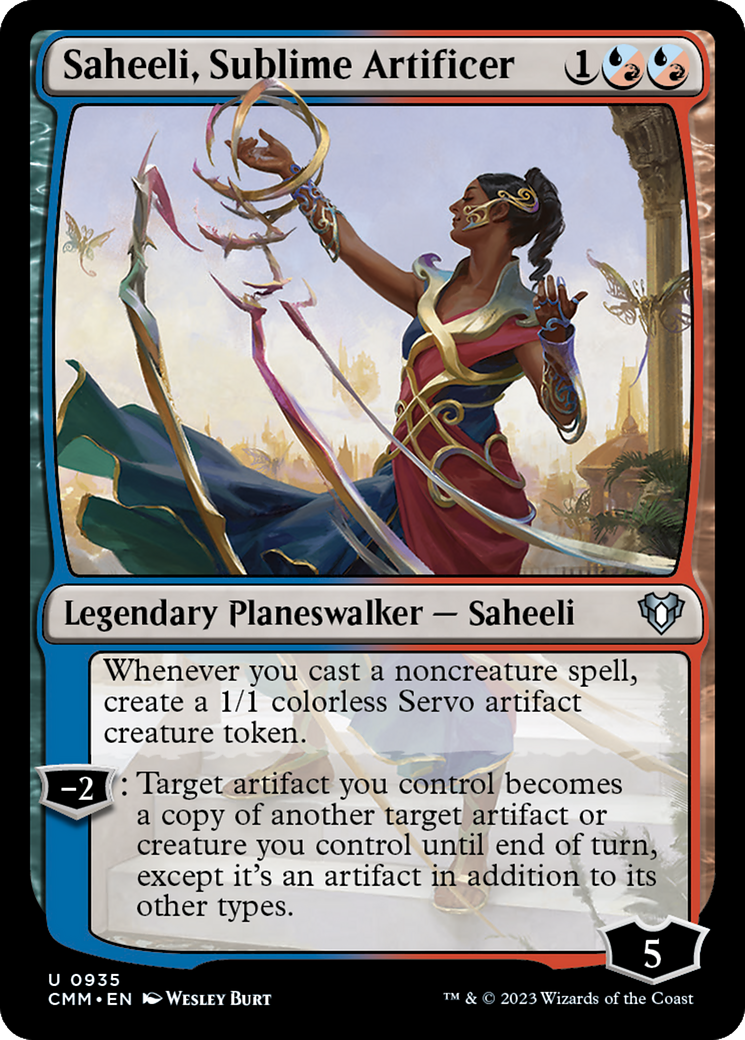 Saheeli, Sublime Artificer [Commander Masters] | Magic Magpie