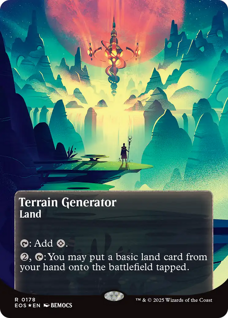 Terrain Generator (0178) (Borderless) (Galaxy Foil) [Edge of Eternities: Stellar Sights] | Magic Magpie