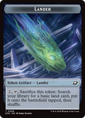 Robot // Lander (0008) Double-Sided Token [Edge of Eternities Tokens] | Magic Magpie