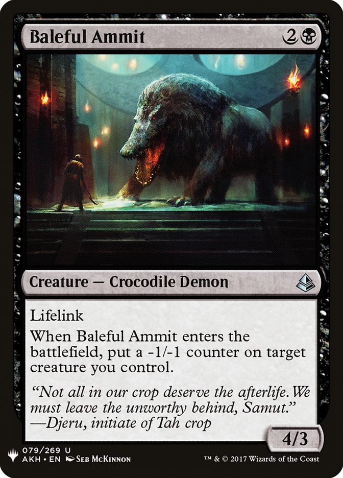 Baleful Ammit [Mystery Booster] | Magic Magpie