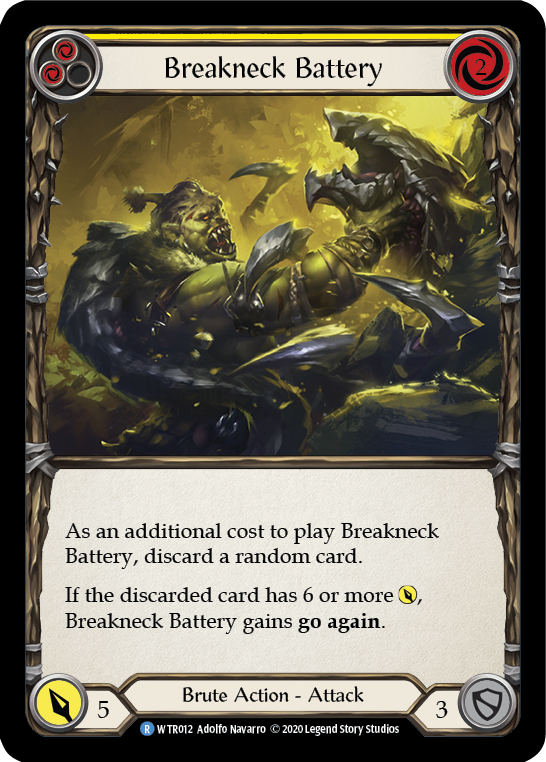 Breakneck Battery (Yellow) [U-WTR012] (Welcome to Rathe Unlimited)  Unlimited Rainbow Foil | Magic Magpie