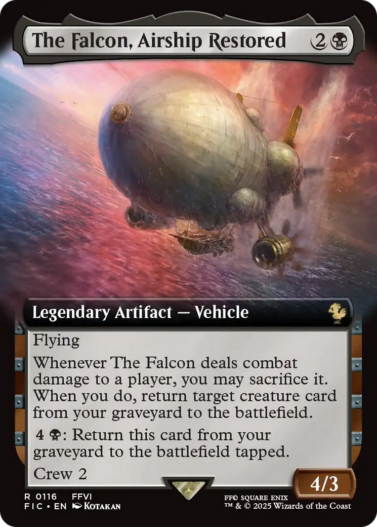 The Falcon, Airship Restored (Extended Art) [FINAL FANTASY Commander] | Magic Magpie