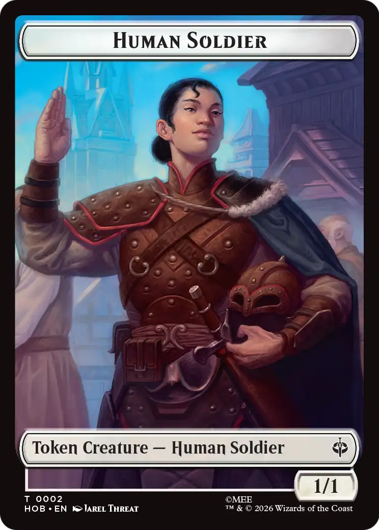 Human Soldier // Dwarf Double-Sided Token [The Hobbit Tokens] | Magic Magpie