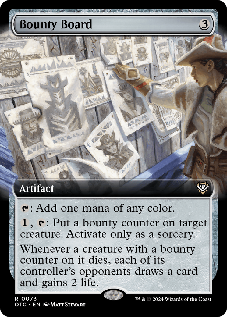 Bounty Board (Extended Art) [Outlaws of Thunder Junction Commander] | Magic Magpie