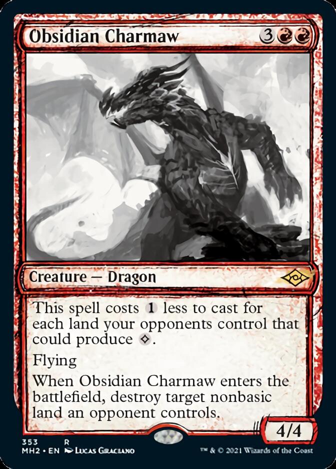 Obsidian Charmaw (Sketch) [Modern Horizons 2] | Magic Magpie