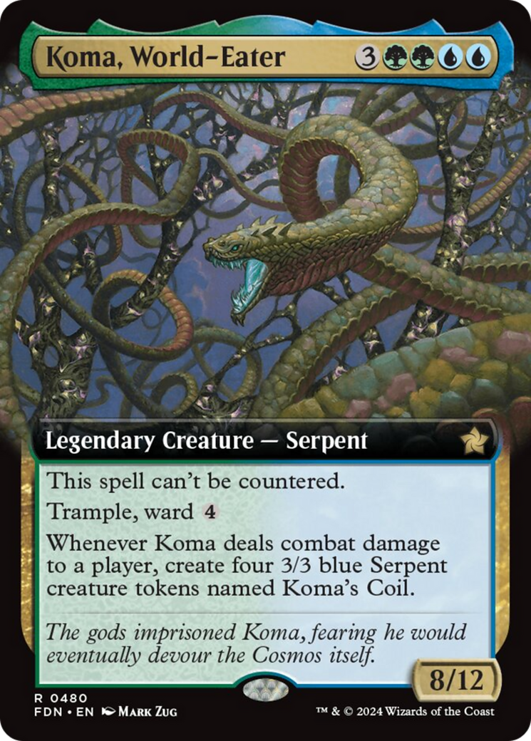 Koma, World-Eater (Extended Art) [Foundations] | Magic Magpie