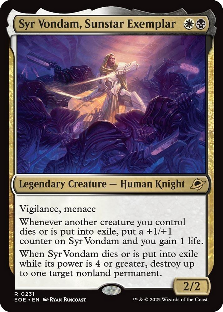 Syr Vondam, Sunstar Exemplar [Edge of Eternities] | Magic Magpie