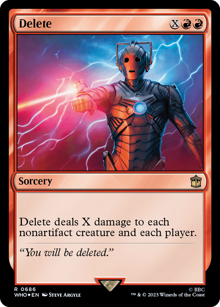 Delete (Surge Foil) [Doctor Who] | Magic Magpie