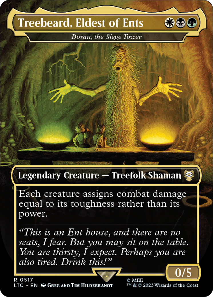 Treebeard, Eldest of Ents - Doran, the Siege Tower (Borderless) [The Lord of the Rings: Tales of Middle-Earth Commander] | Magic Magpie