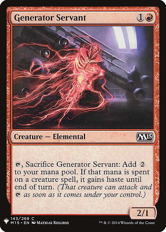 Generator Servant [Mystery Booster] | Magic Magpie
