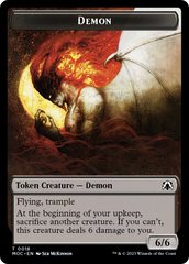 Angel (3) // Demon Double-Sided Token [March of the Machine Commander Tokens] | Magic Magpie