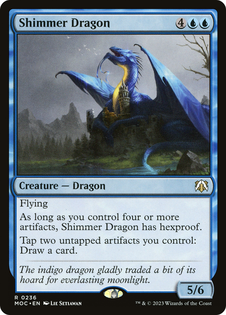 Shimmer Dragon [March of the Machine Commander] | Magic Magpie