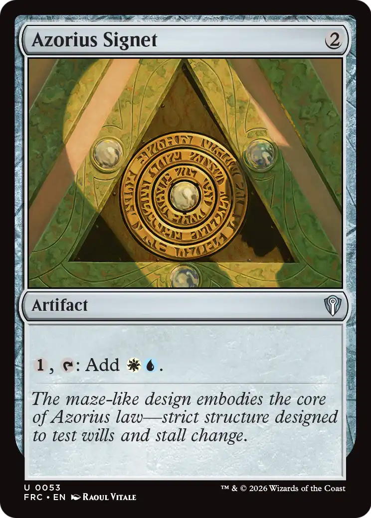 Azorius Signet [Reality Fracture Commander] | Magic Magpie