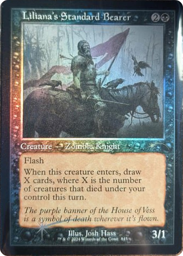 Liliana's Standard Bearer (Retro Frame) [Secret Lair Drop Series] | Magic Magpie