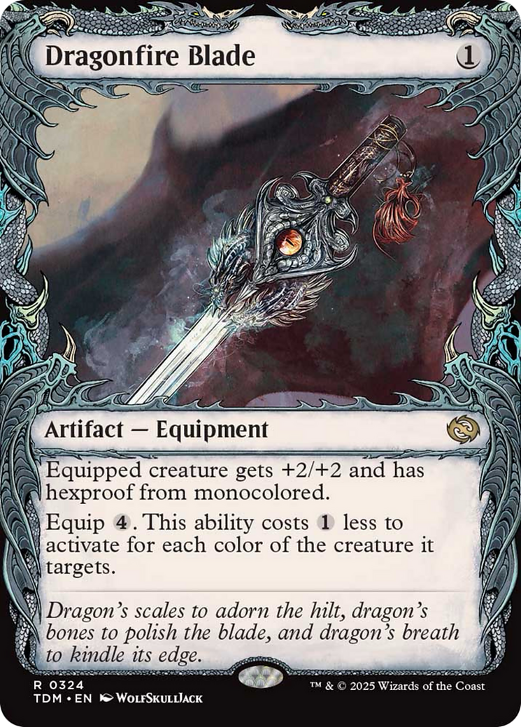 Dragonfire Blade (Showcase) [Tarkir: Dragonstorm] | Magic Magpie