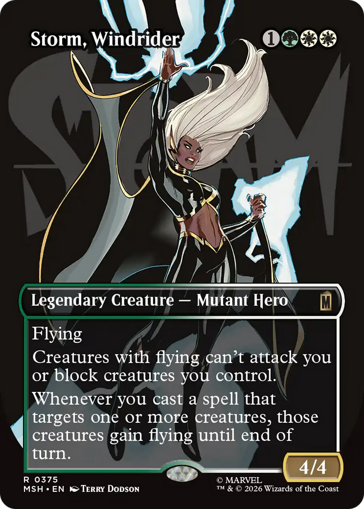 Storm, Windrider (Borderless) [Marvel Super Heroes] | Magic Magpie