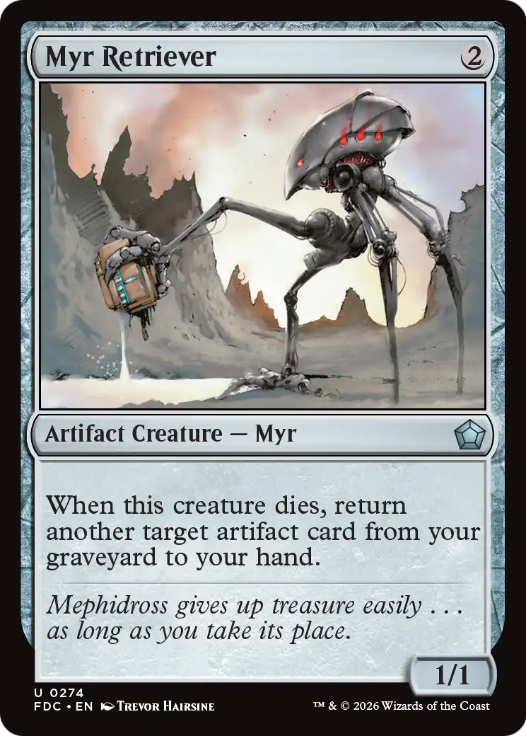Myr Retriever [Foundations Commander] | Magic Magpie