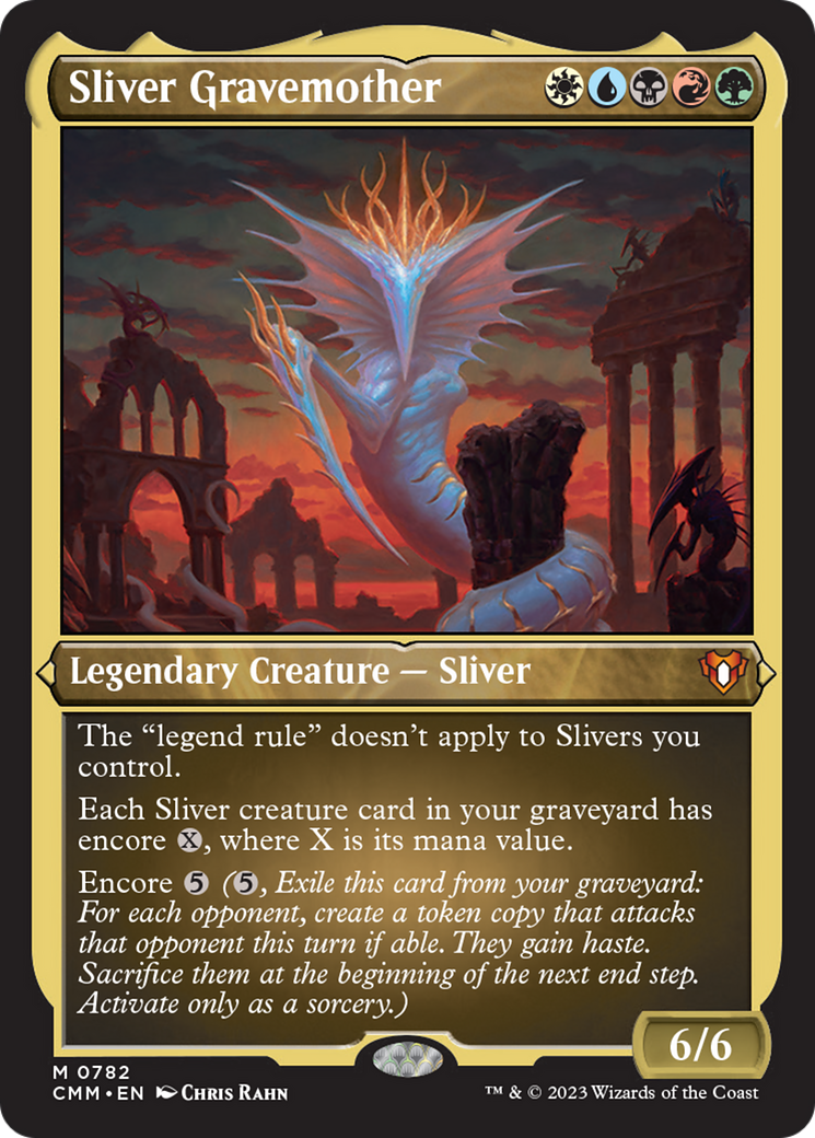 Sliver Gravemother (Display Commander) (Foil Etched) [Commander Masters] | Magic Magpie