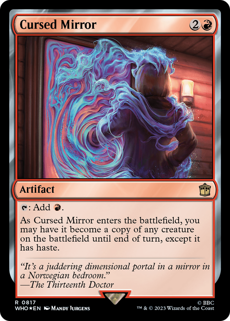 Cursed Mirror (Surge Foil) [Doctor Who] | Magic Magpie