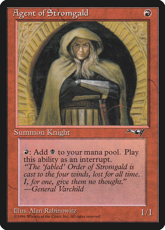 Agent of Stromgald (Arms Crossed) [Alliances] | Magic Magpie