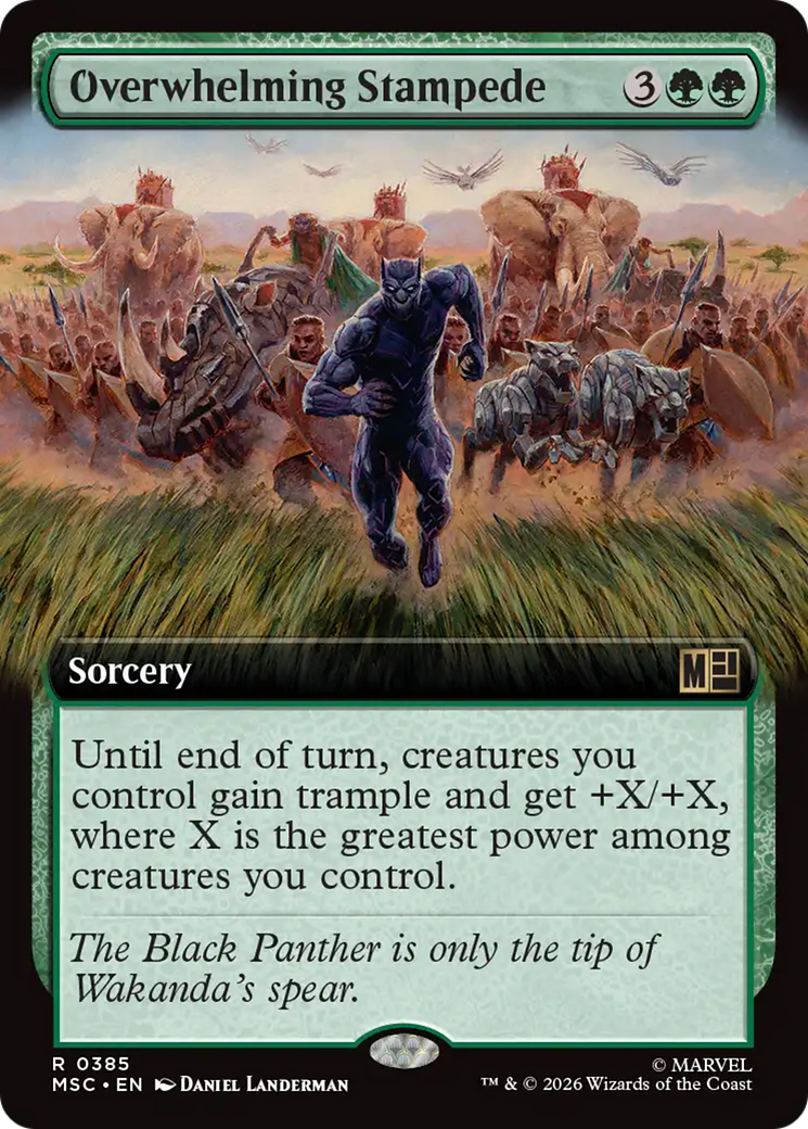 Overwhelming Stampede (Extended Art) [Marvel Super Heroes Commander] | Magic Magpie