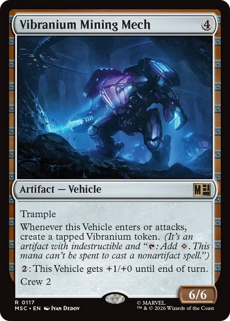 Vibranium Mining Mech (Surge Foil) [Marvel Super Heroes Commander] | Magic Magpie