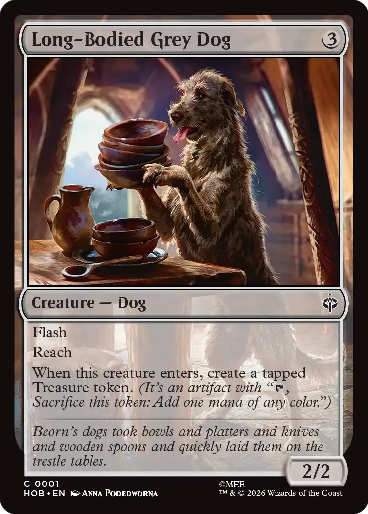 Long-Bodied Grey Dog [The Hobbit] | Magic Magpie